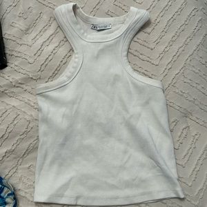 White Zara top